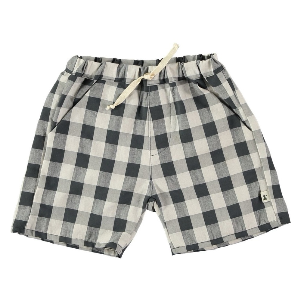 PETIT INDI • Bermuda Pant Shorts Vintage Black Ivory Made In Barcelona